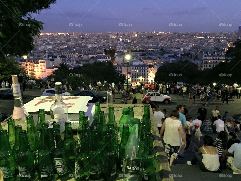 All you can Drink #2014 #paris #france #french #beer #sacrecoeur #church #聖心堂 #allyoucandrink #nightwalk #trip #wine #alcohol