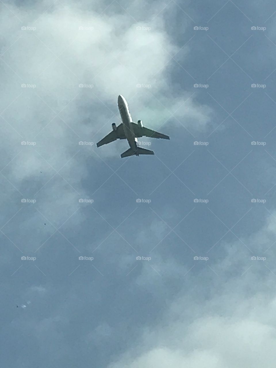 An airline jet coming in for a landing.