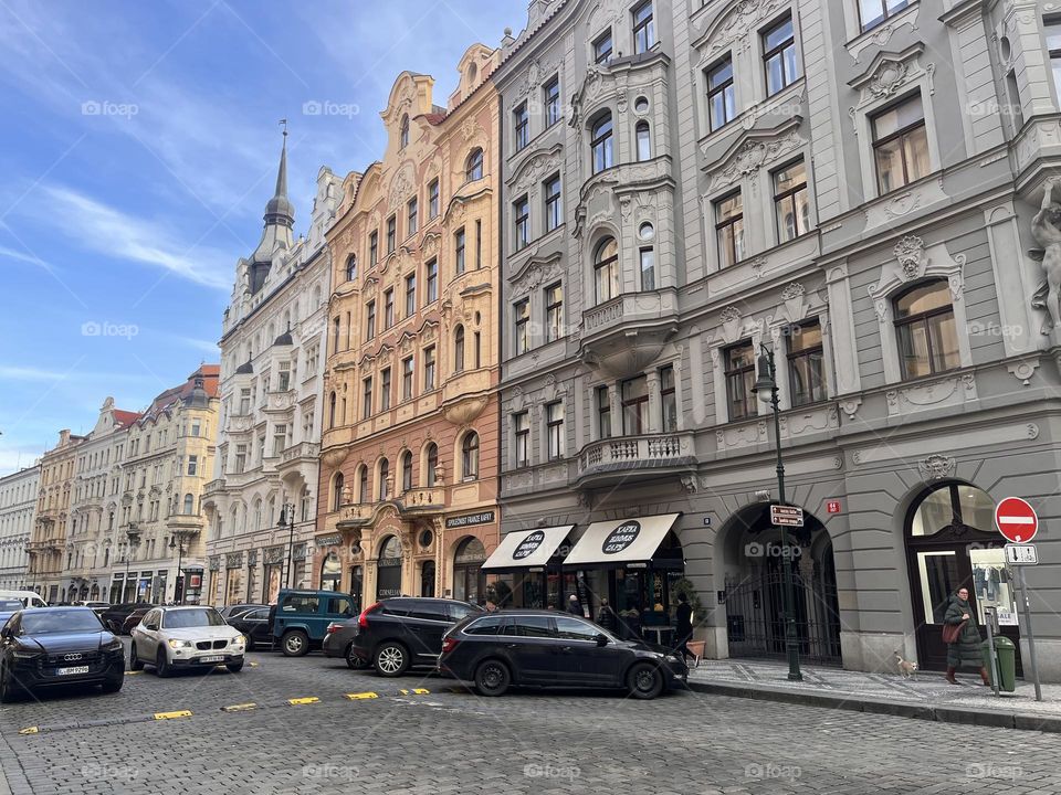 Beautiful winter day in Prague