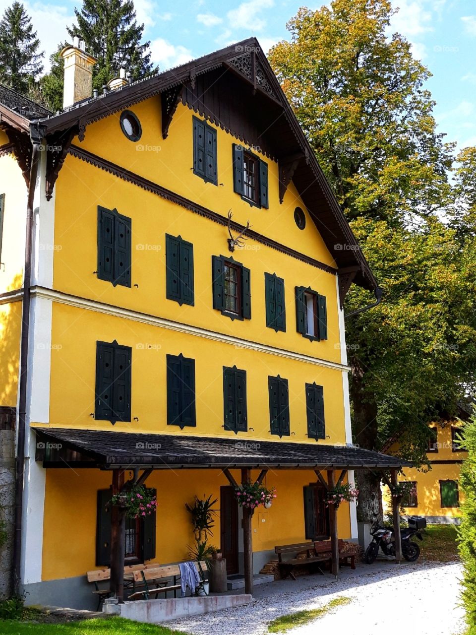 Rustic hostel in the nature