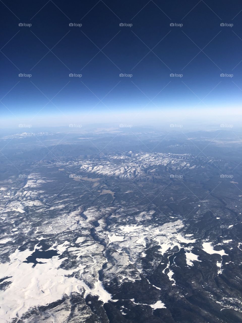 Somewhere over the US