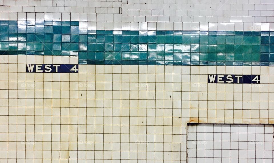 West 4th St Subway Platform, NYC