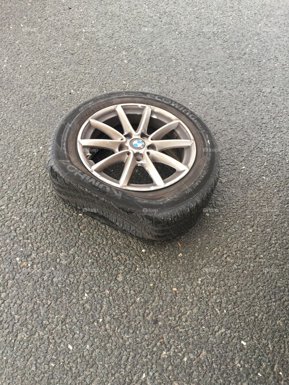 Flat tire BMW