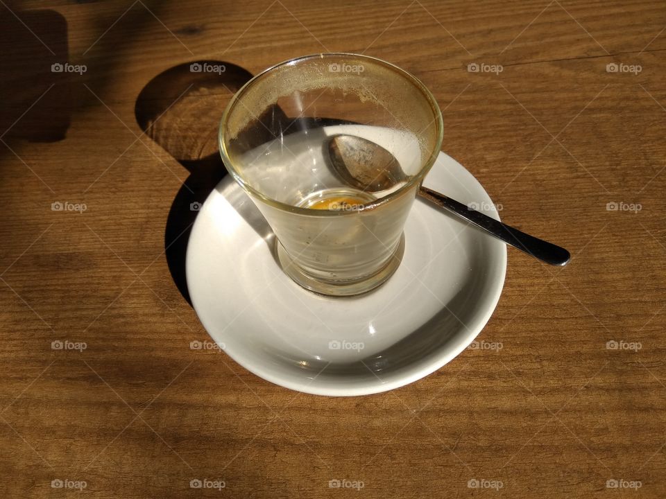 morning coffee is drunk