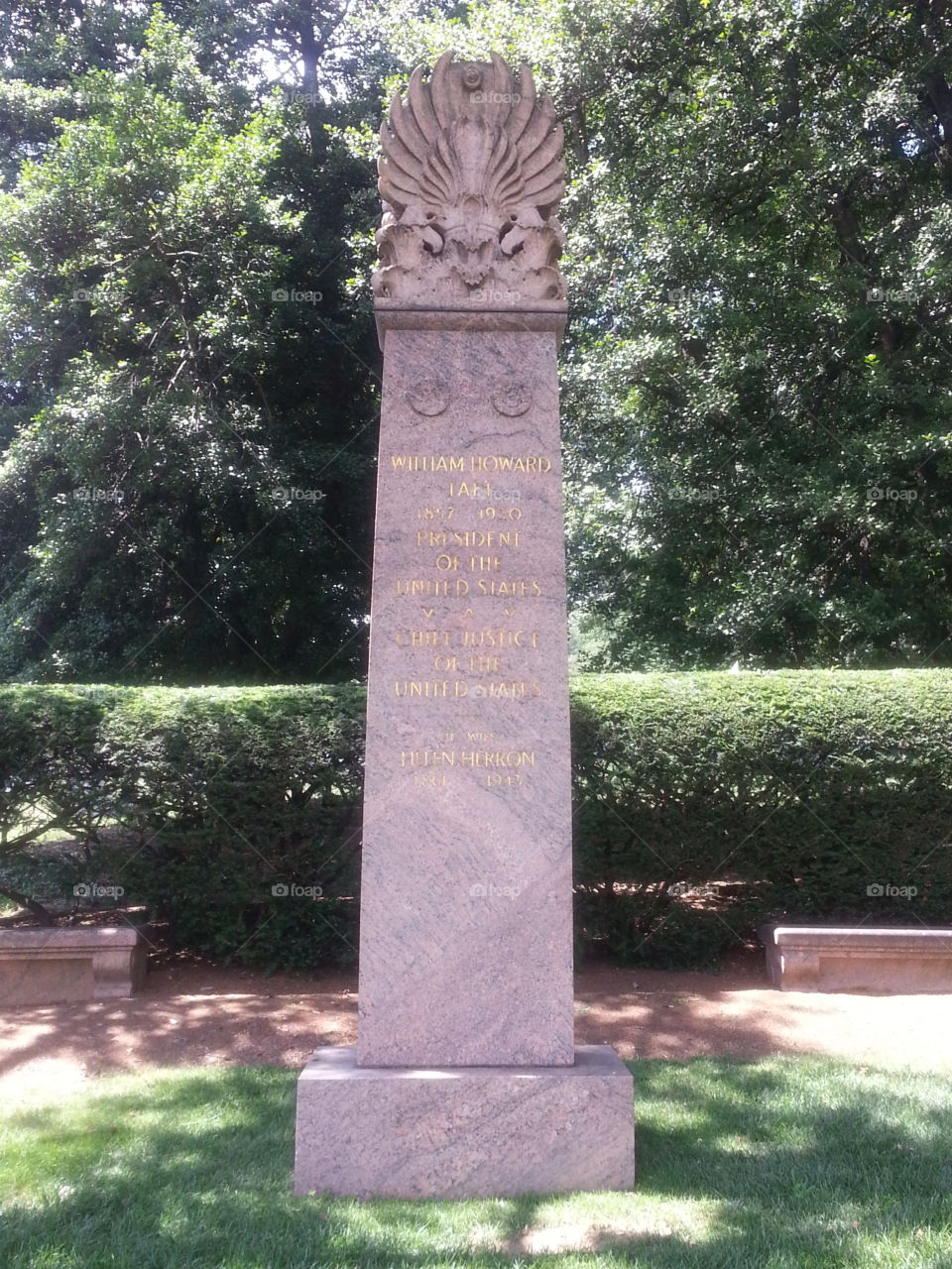 William Taft's grave at Arlington
