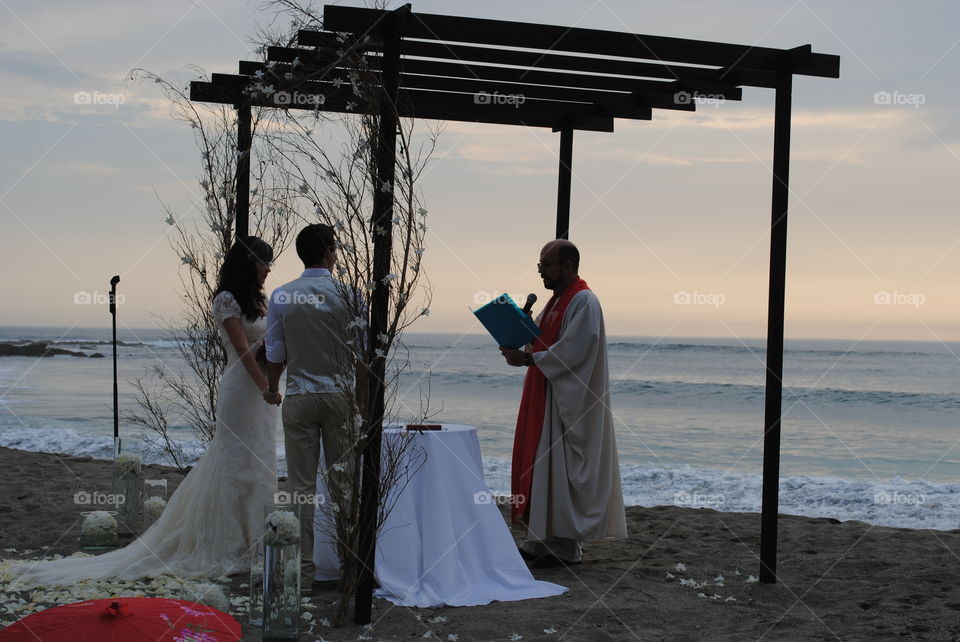 wedding at the beach