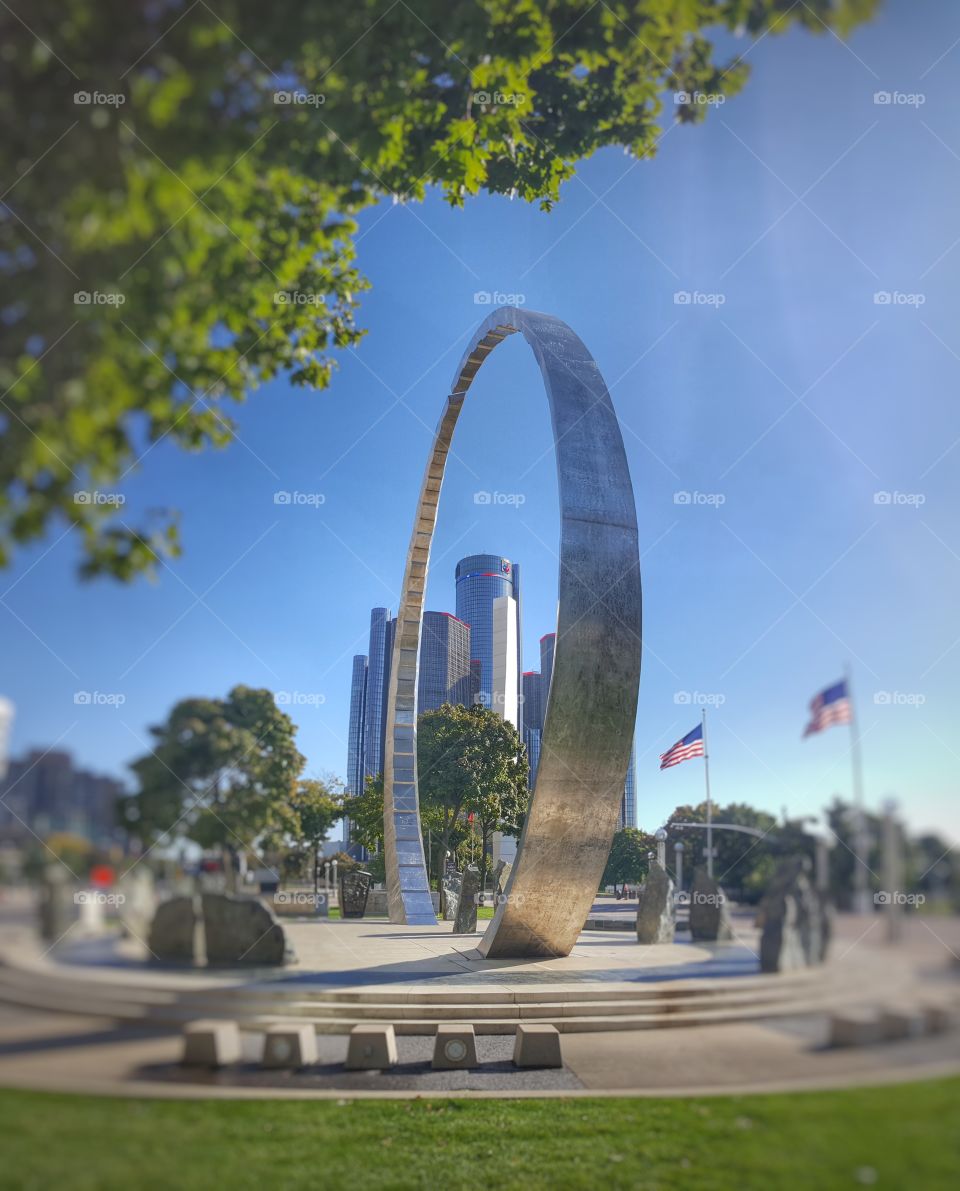 Transcendence monument in Detroit