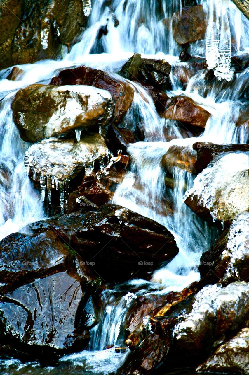 Фотография  передает ощущение холодной, но умиротворяющей зимней природы.