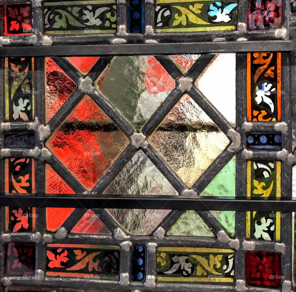 Medieval Stained Glass Window - Ghent Belfry