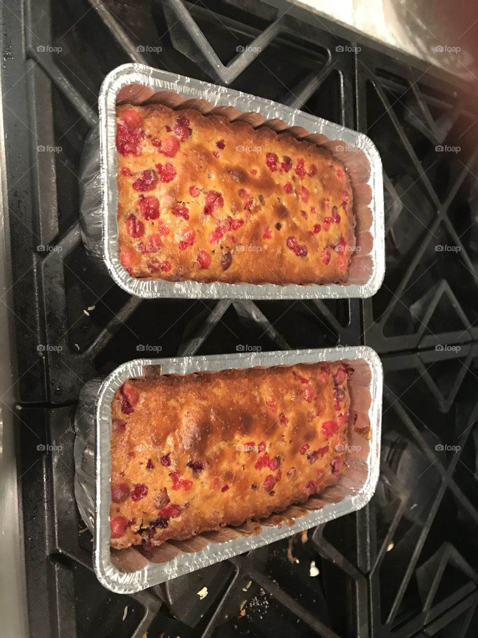 Homemade cranberry orange bread 
