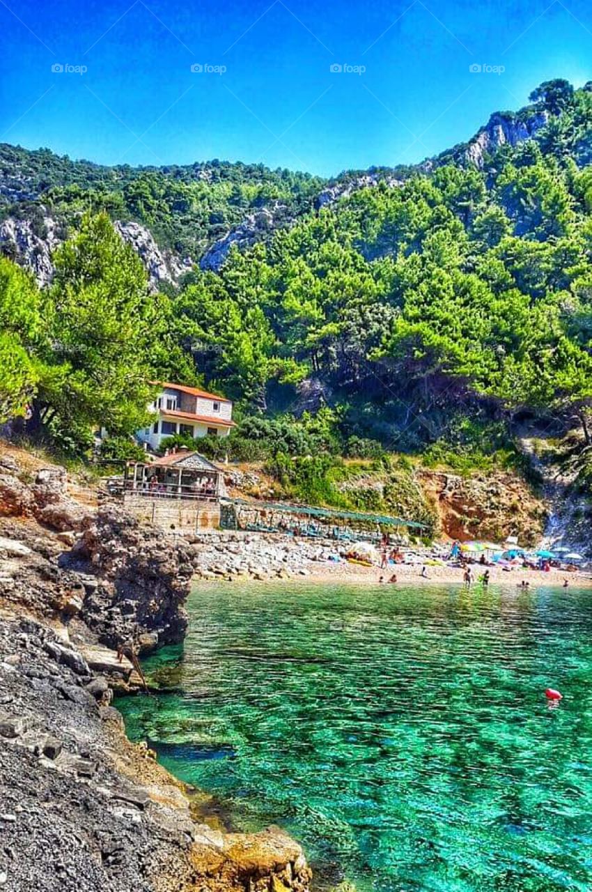 Island Korčula Bačva Beach