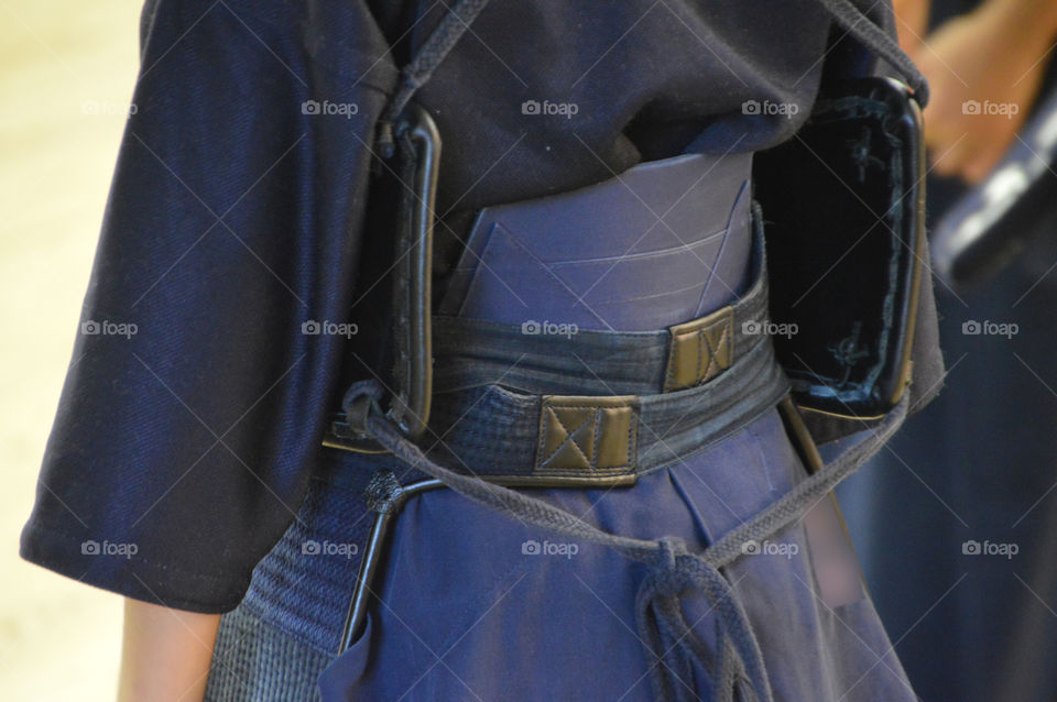 Backside Of A Kendo Suit