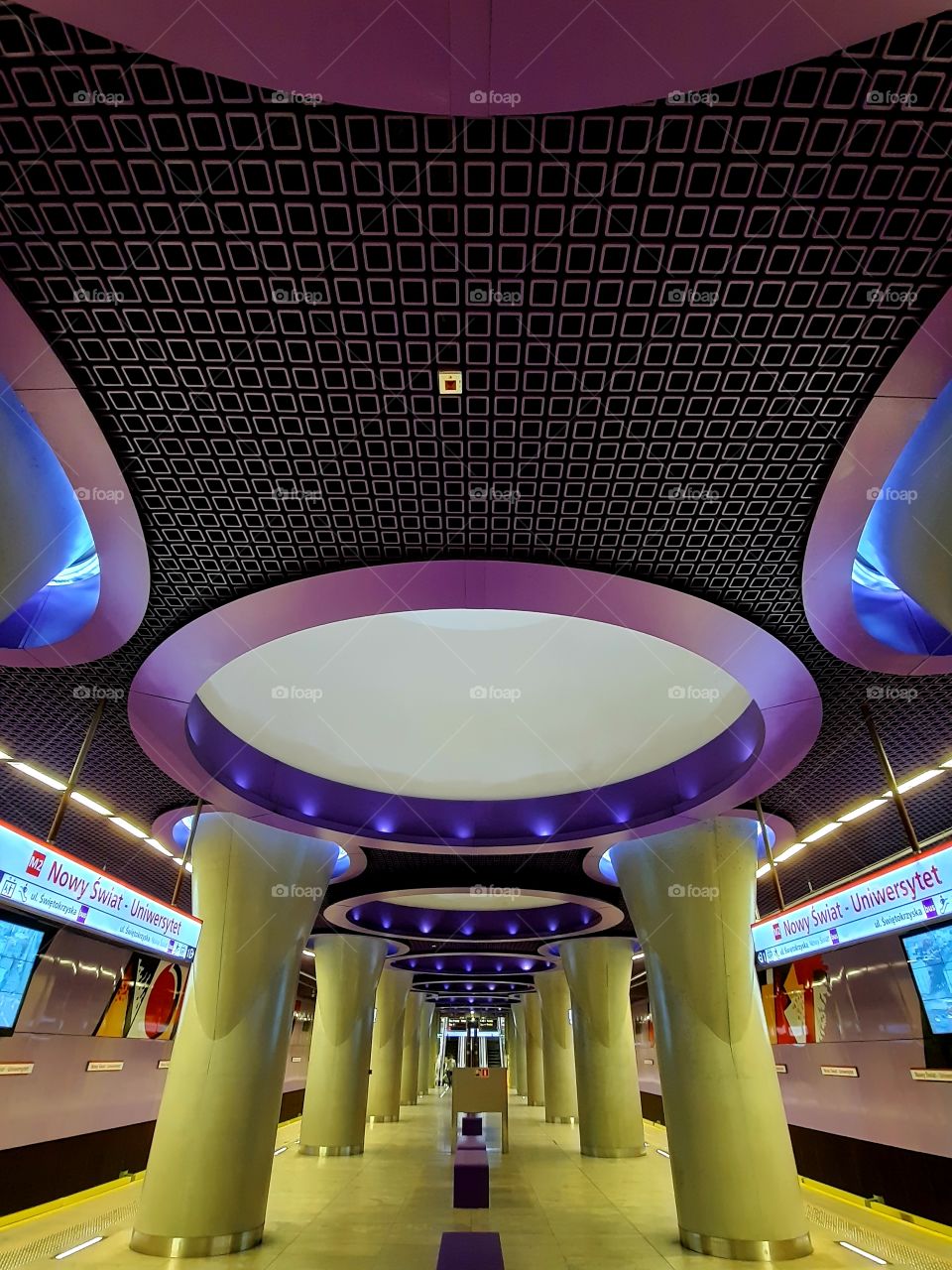 took this a a subway station in warsaw poland beatiful architecture