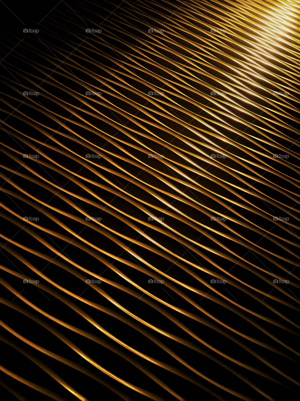 The sinuous lines wall design