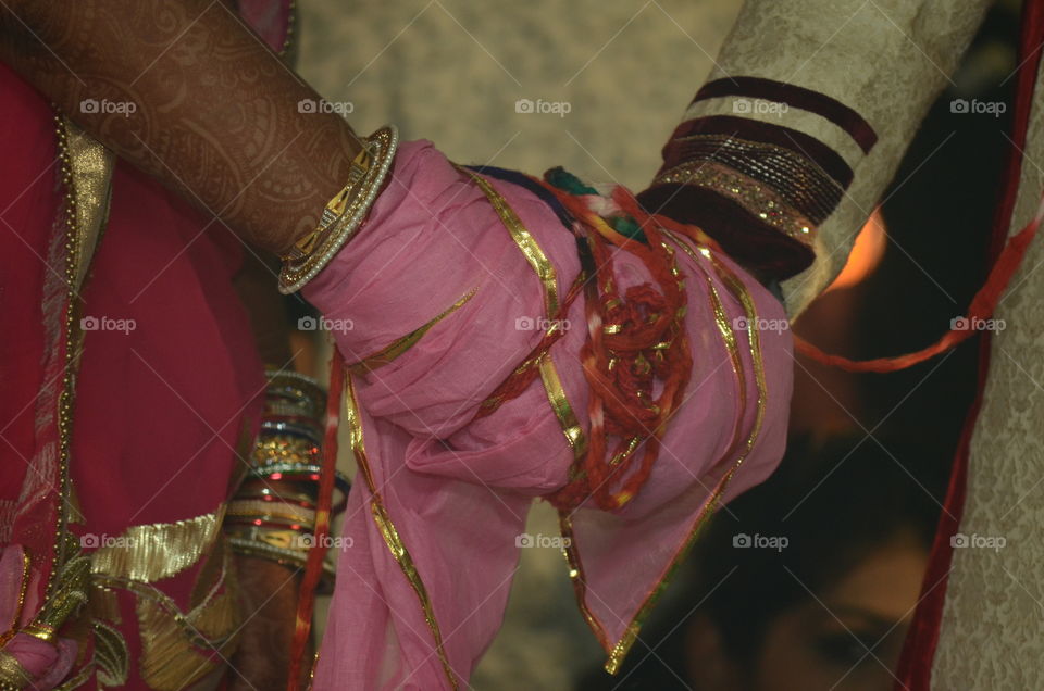 wedding moment working hands close up