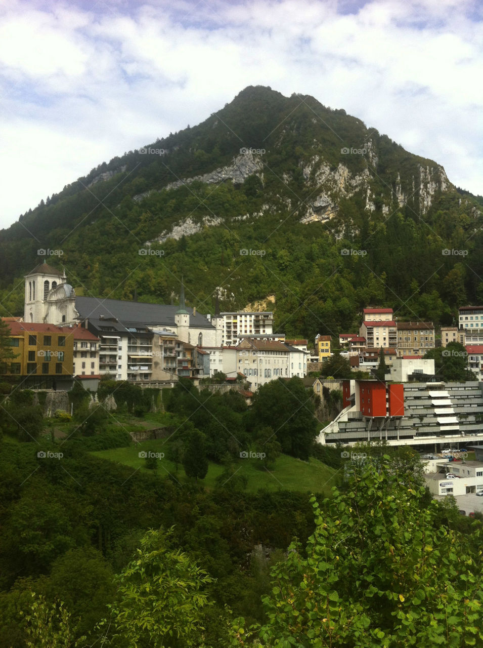 Scenic sight in Saint Claude in France