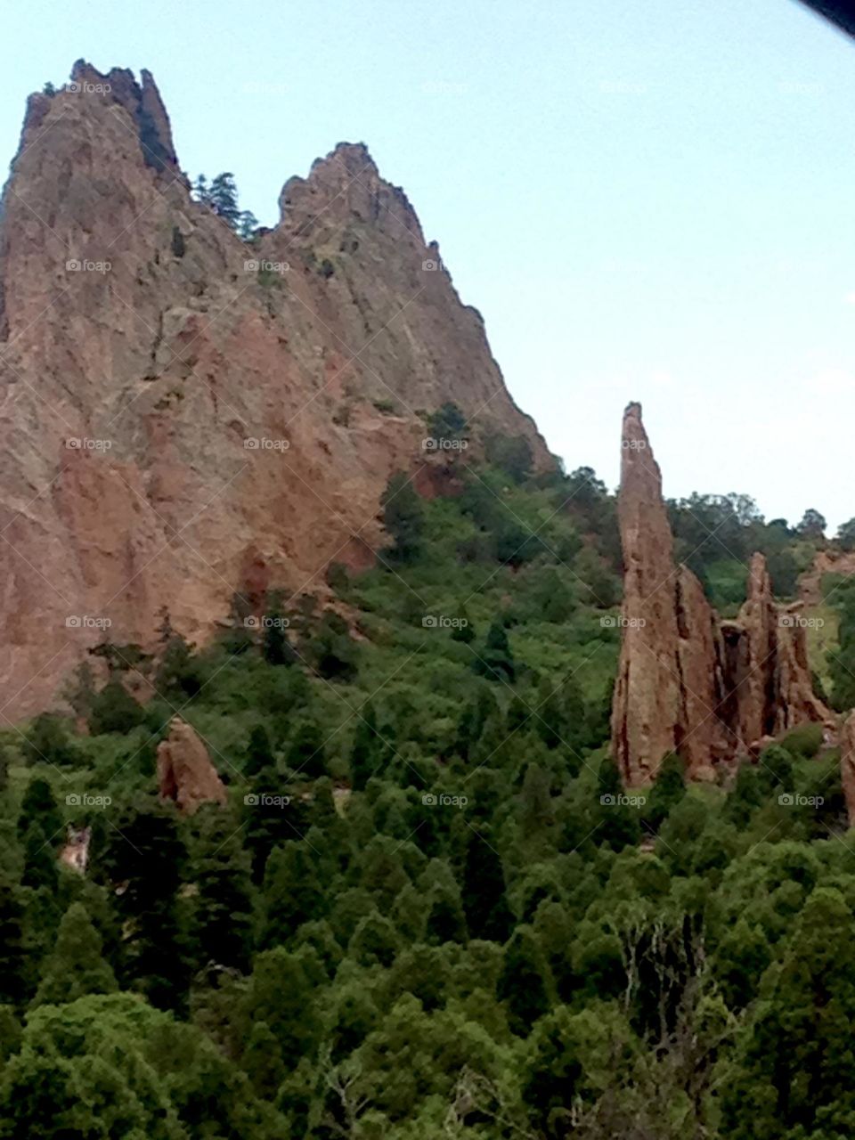 Beautiful terrain at the Garden of the Gods in Colorado! Vacation at its best, and enjoying the view from the car!