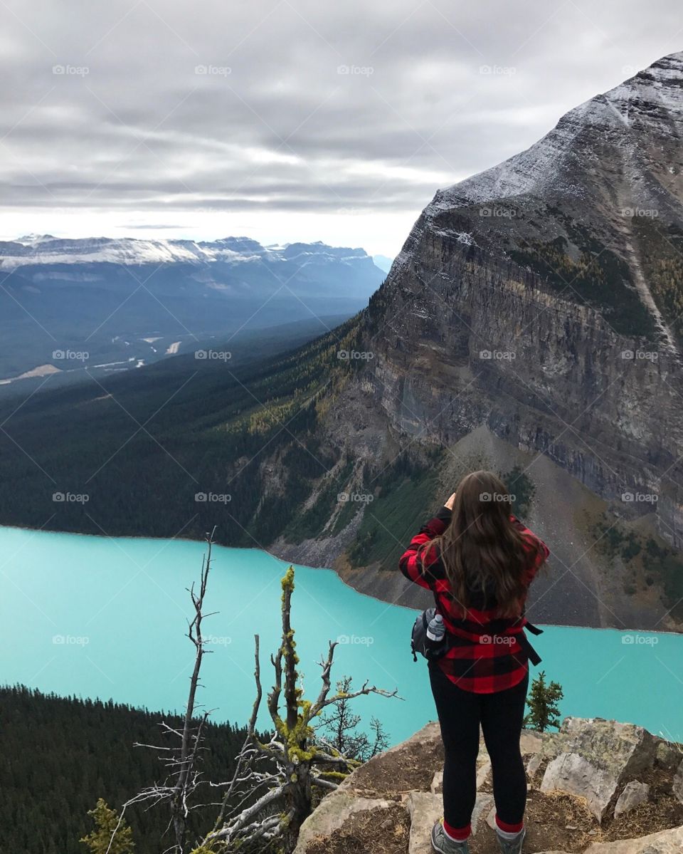 Lake Louise from the beehive trail 