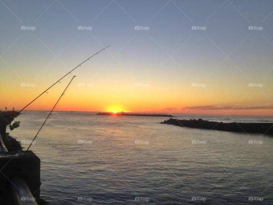 fishing,sun,sky