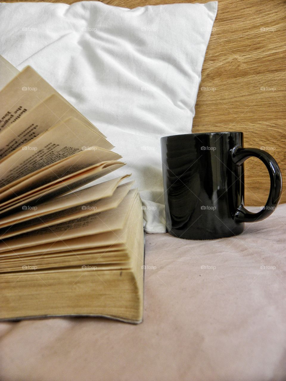book and a cup