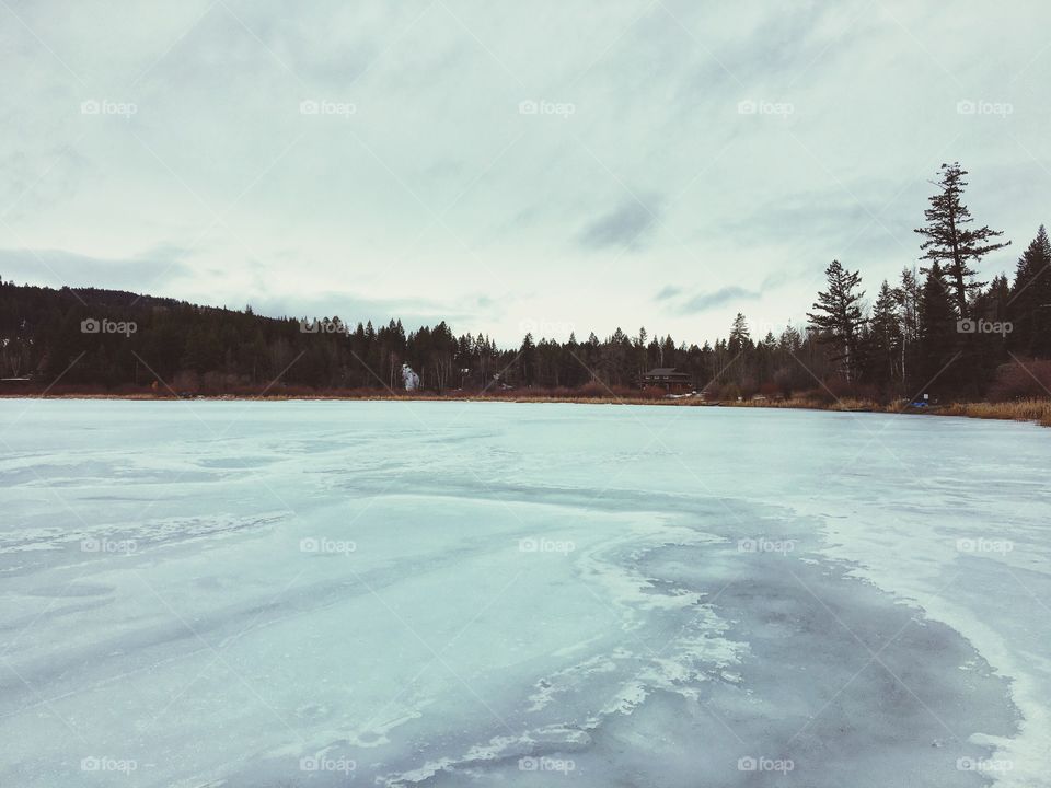 Frozen lake 