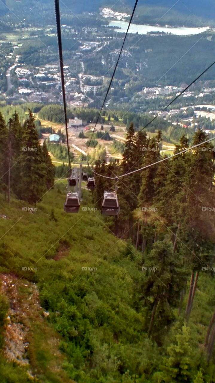 View from chairlift