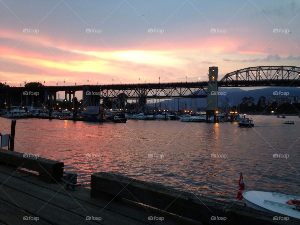 Evening in Vancouver Canada