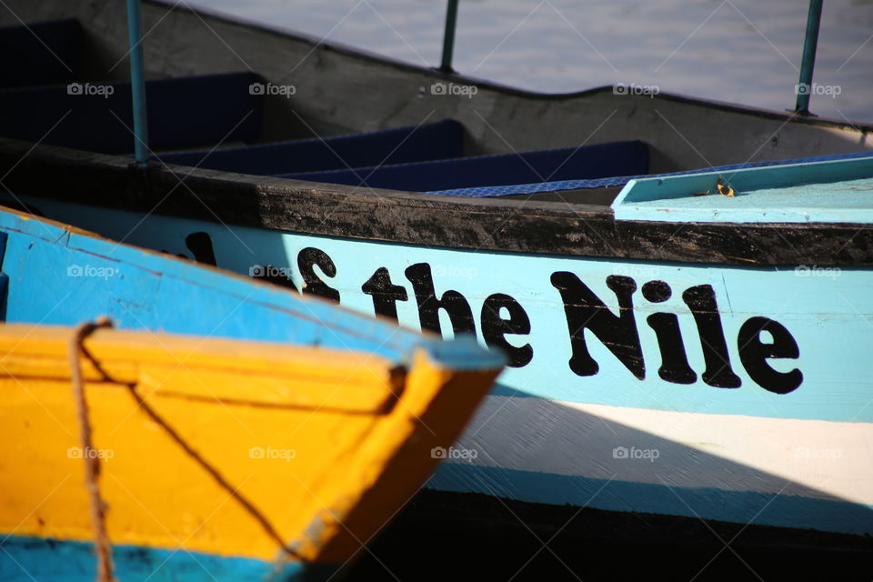 Your boats on the Nile River.