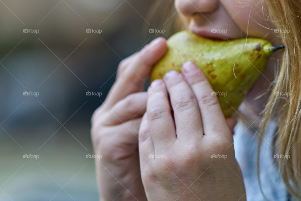 Eating a Pear 