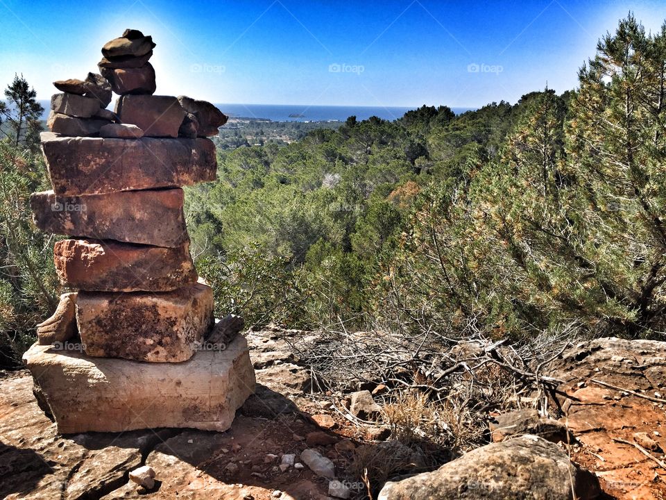 Stone formation with a view