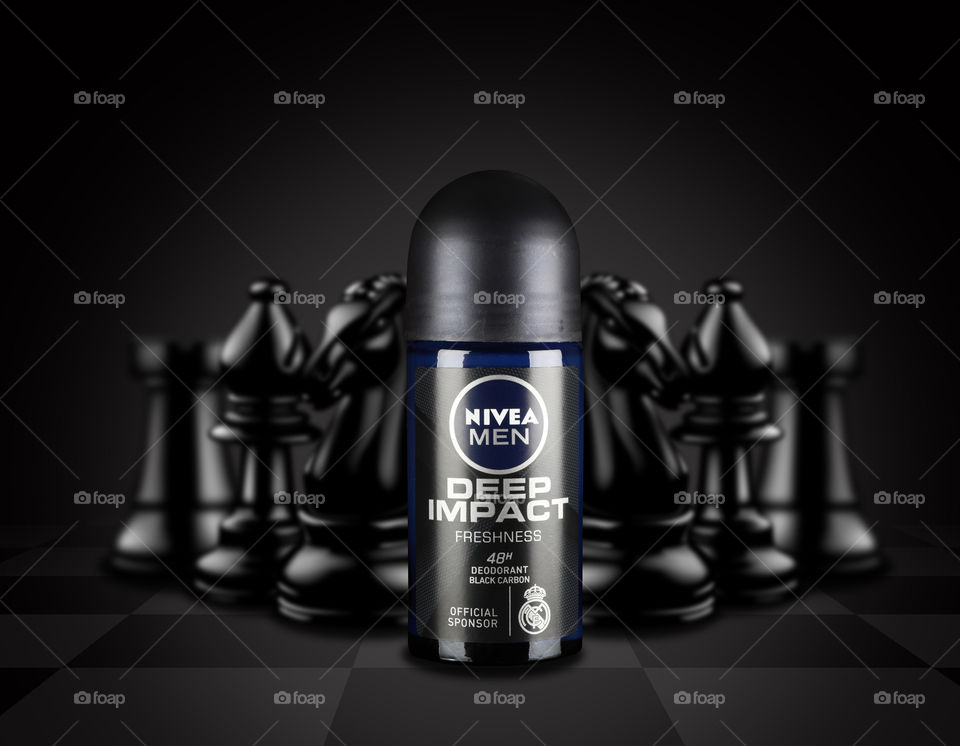 Nivea Men Deep Impact Deodorant Roll on with Chess Game pieces