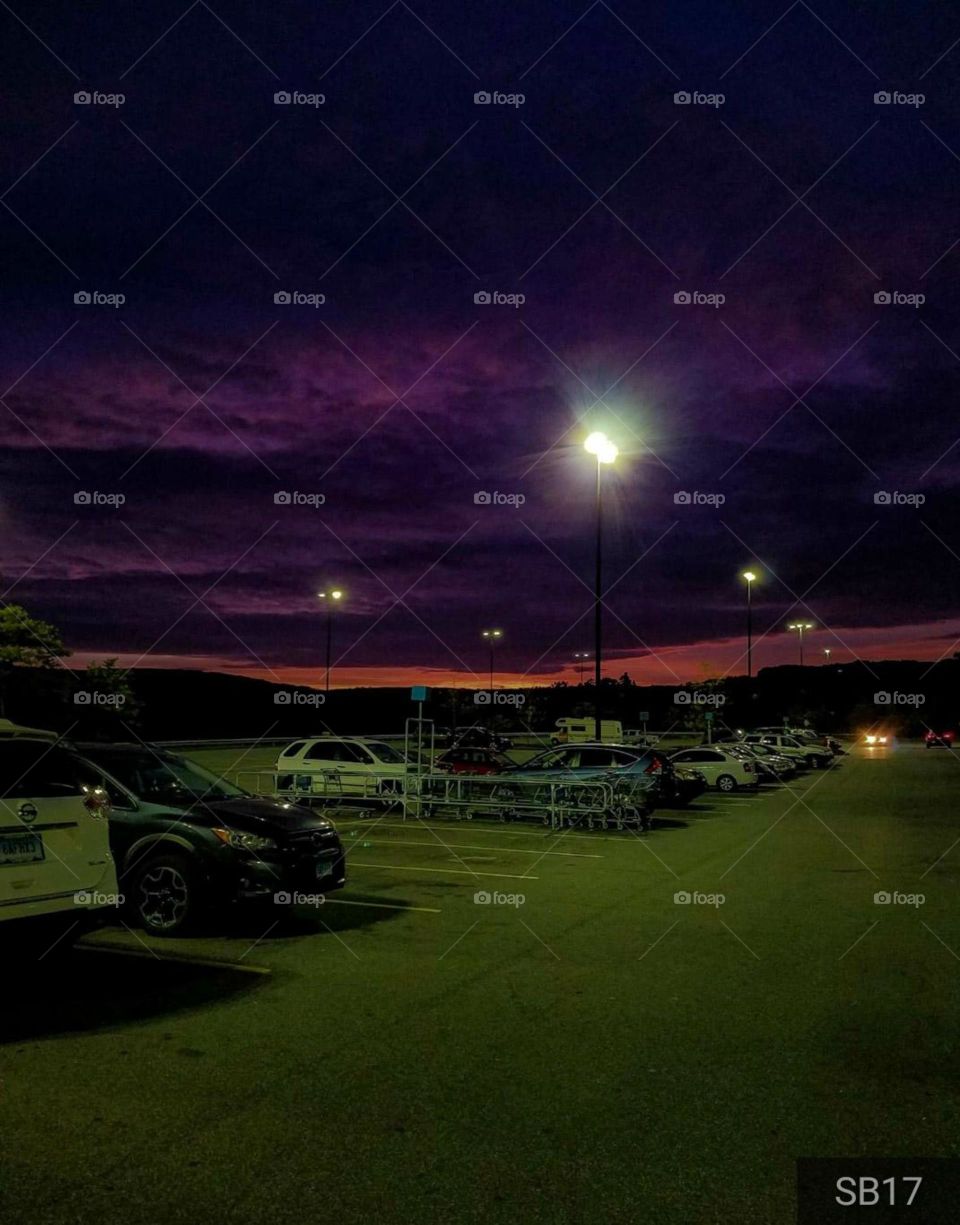 Sunset of Walmart