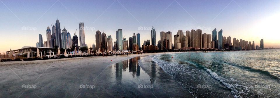 City Panorama. Jumeirah skyline, Dubai. 