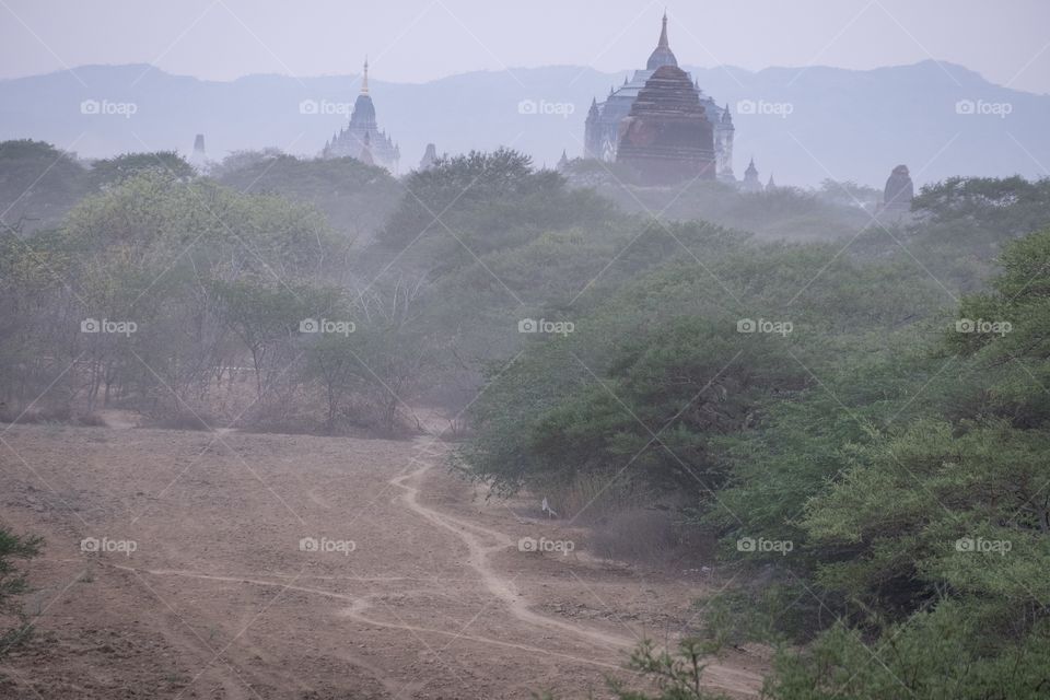 Beautiful pagoda in Bagun city