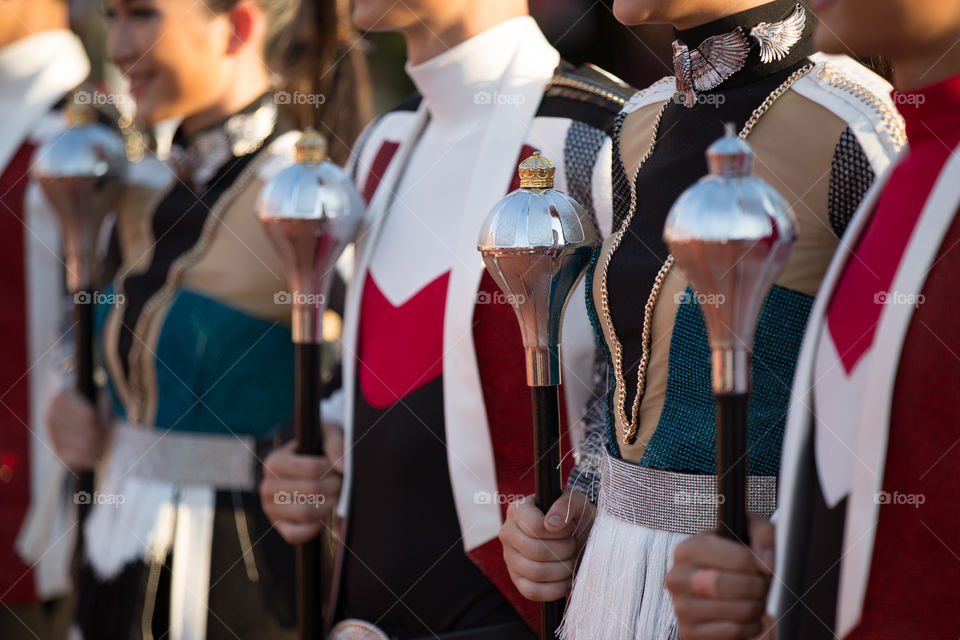 Drum major parade hand 