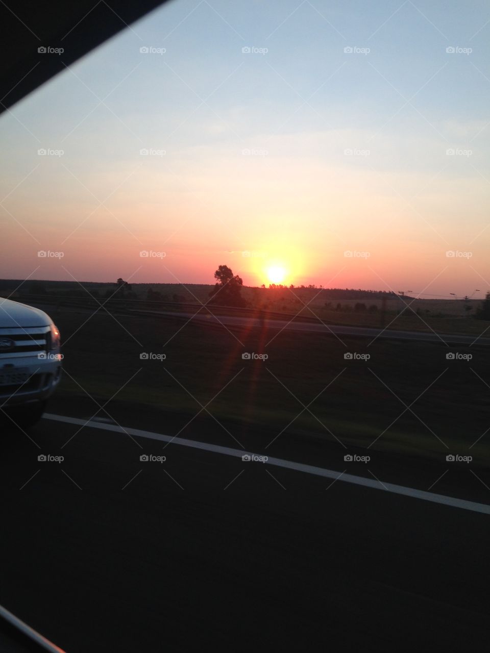 Pôr-do-sol em Bauru/SP
