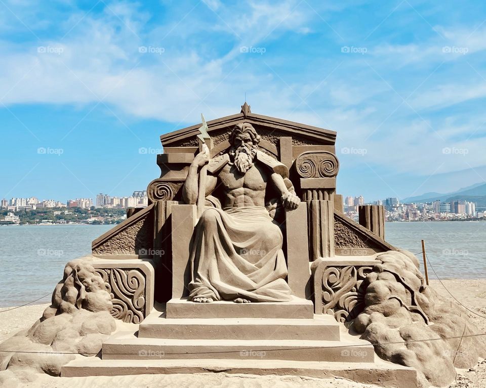 Bali city sand sculpture exhibition 