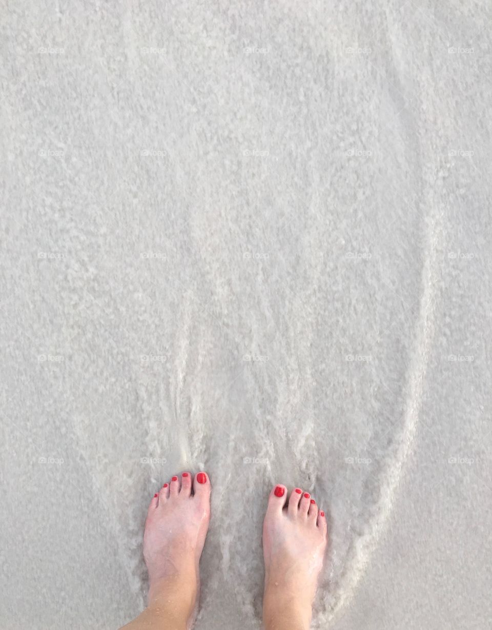 Toes in the sand