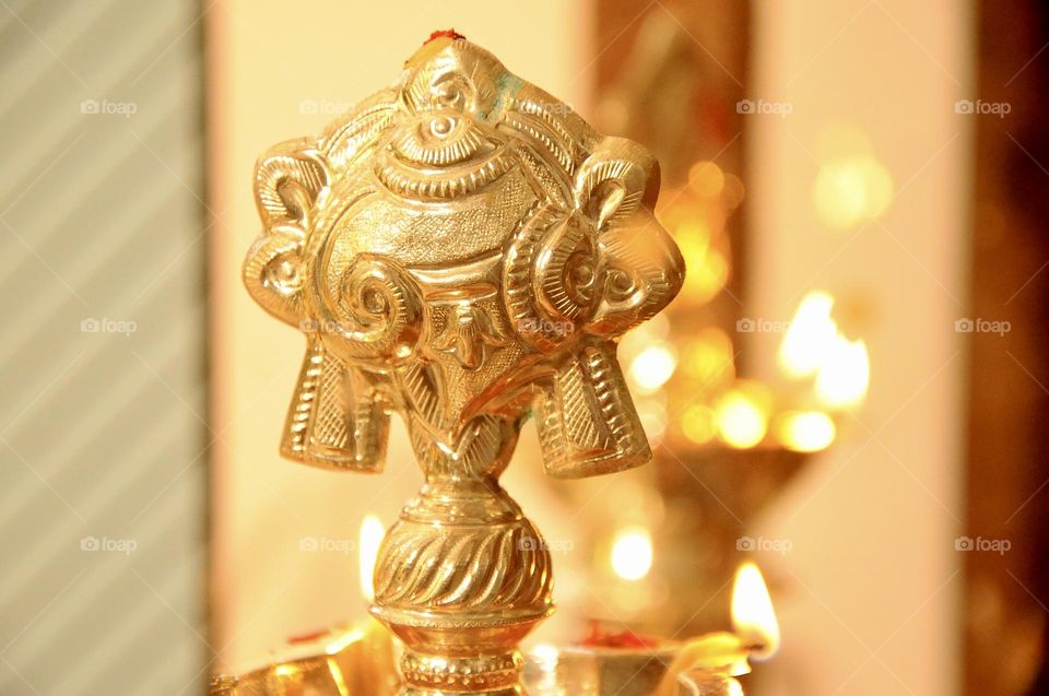 Diya stand made up of brass
