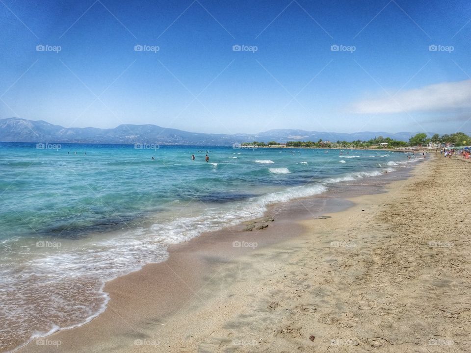 Greece summer beach. Greece summer beach