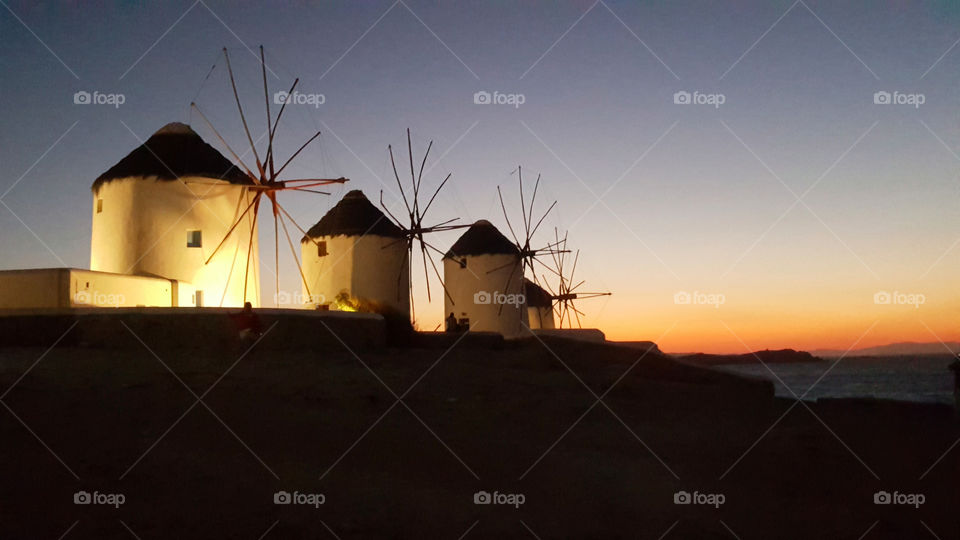 Mykonos windmills