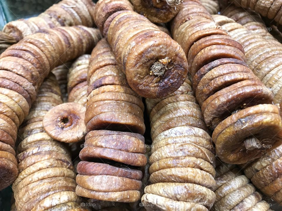 Dry figs on display 