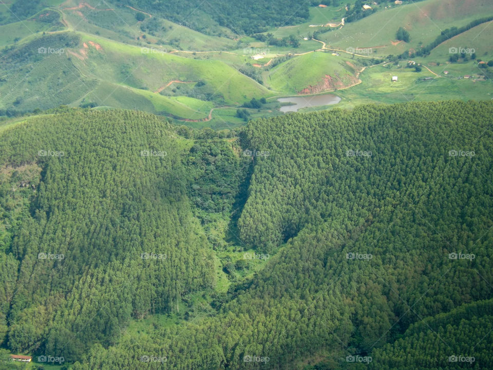 Campos do Jordão SP Brazil seen from above.