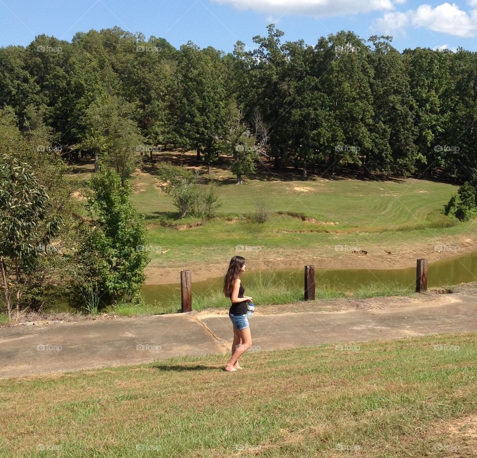 Girl on a nature walk