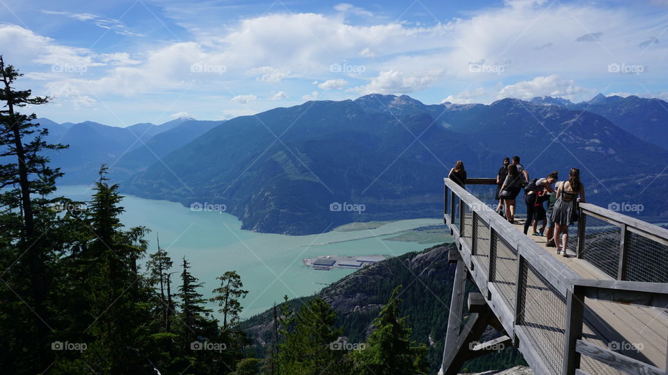 The Chief Viewing Platform in Squamish, Canada.