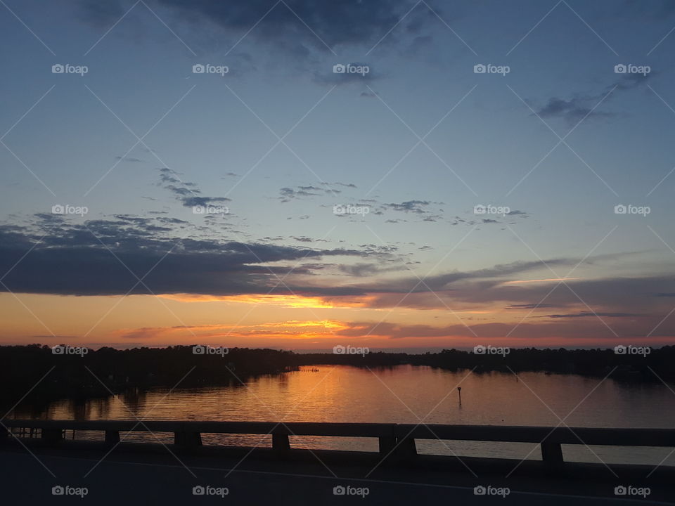 Sunset on a Bridge