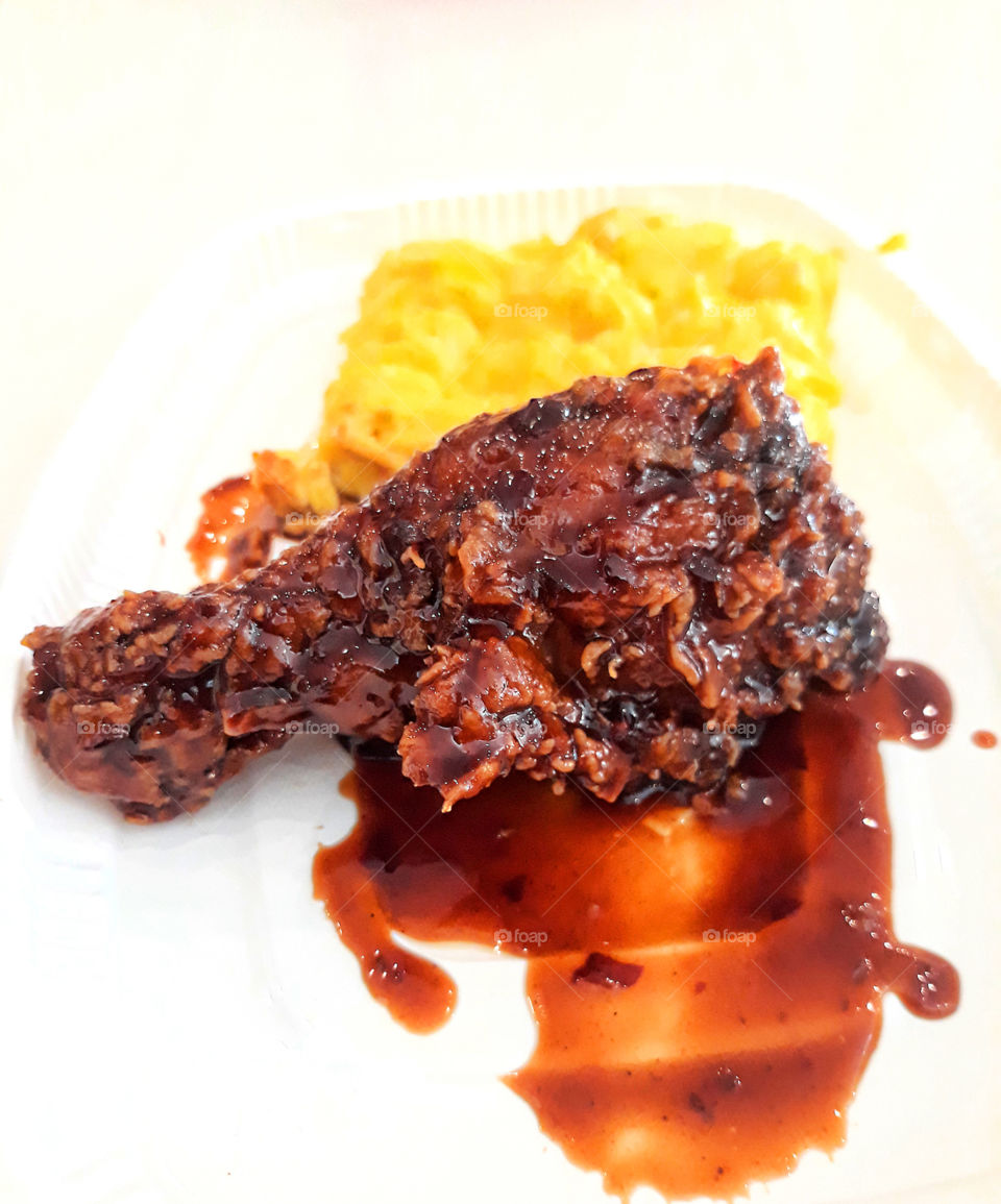 chicken sauce with egg