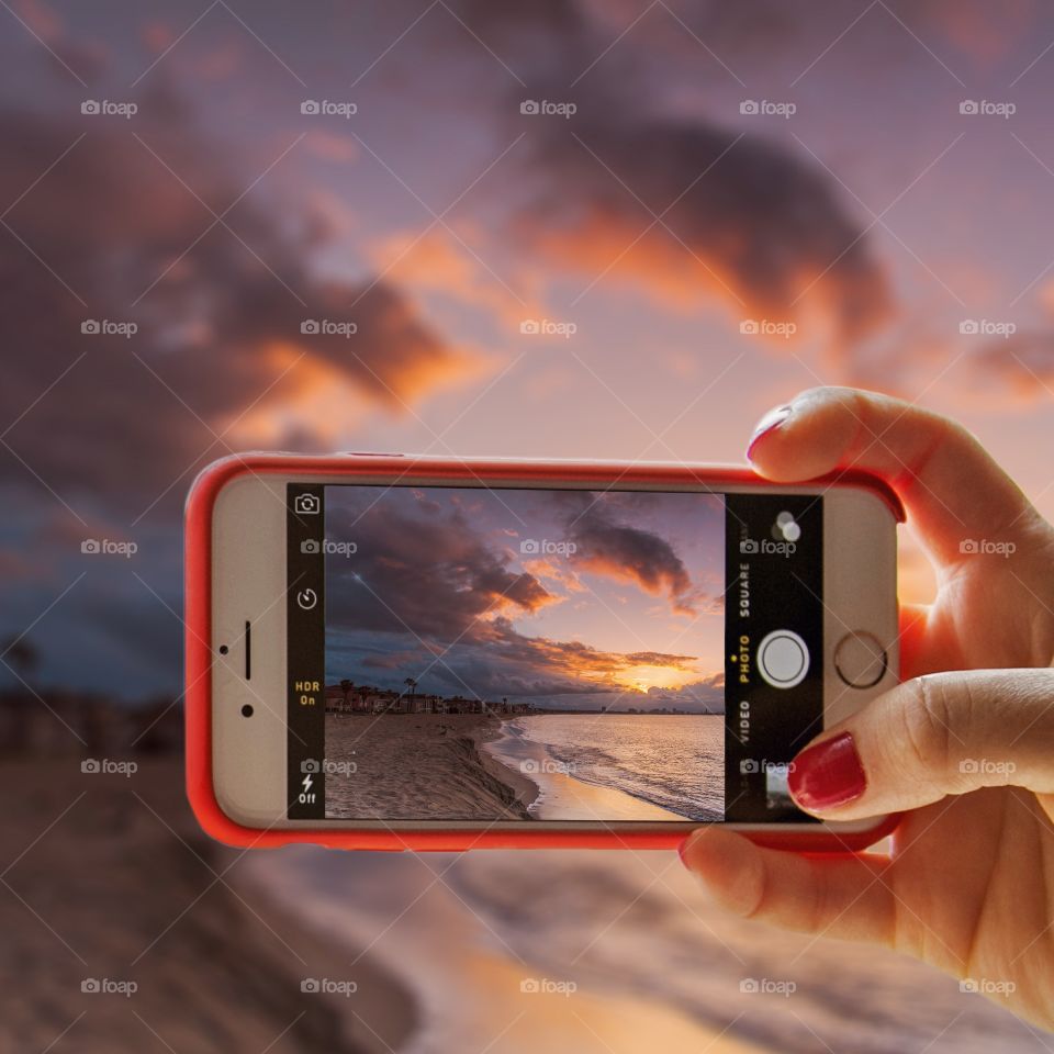 Capturing the sunset