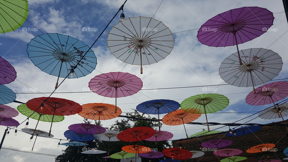 Umbrella, Sunshade, Sky, Color, Summer