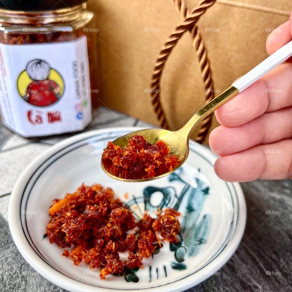 Homemade spicy hae bi hiam